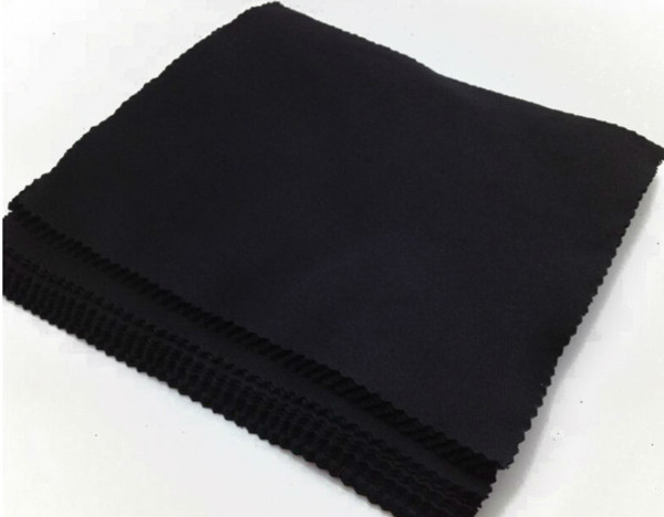 100 pcs/lot Black Microfiber Sunglasses Eyeglasses Cleaning Cloth 13*13cm Glasses Eyewear Clean Lens Cloth Accessories