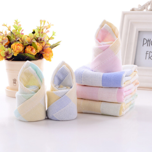 saliva towel Cotton towel gauze square baby printed saliva towel double gauze thin small handkerchief child washcloths handkerchief