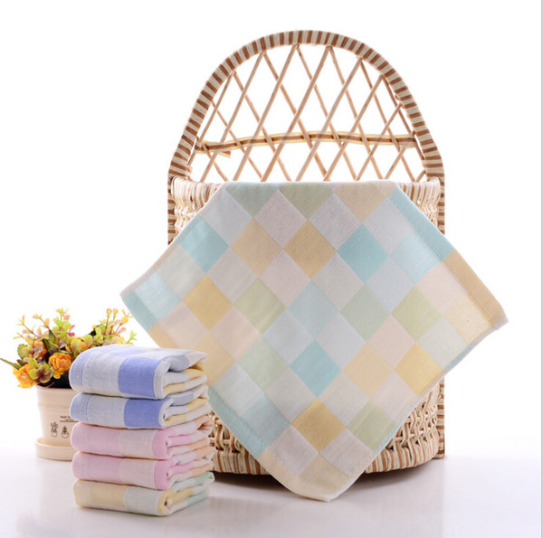 saliva towel Cotton towel gauze square baby printed saliva towel double gauze thin small handkerchief child washcloths handkerchief