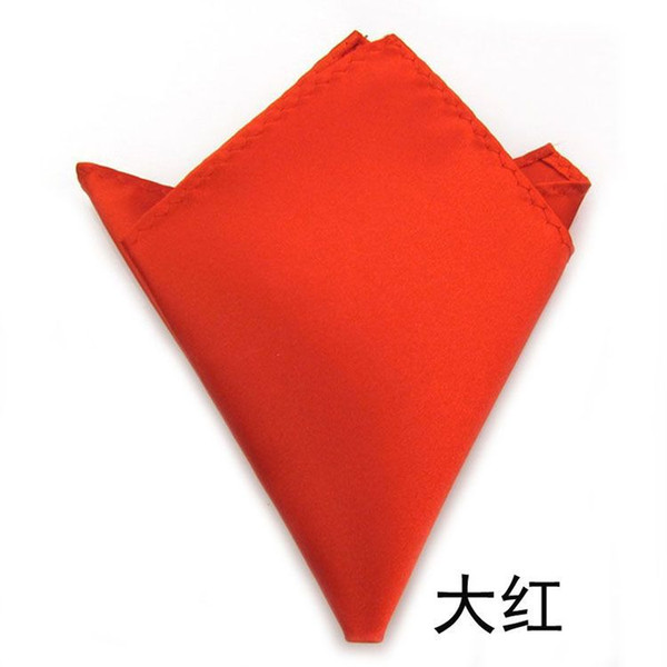 Free shipping 1000pcs Mens Satin Solid Plain Color Handkerchief Wedding Party Hanky Pocket Square Handkerchief lin3851