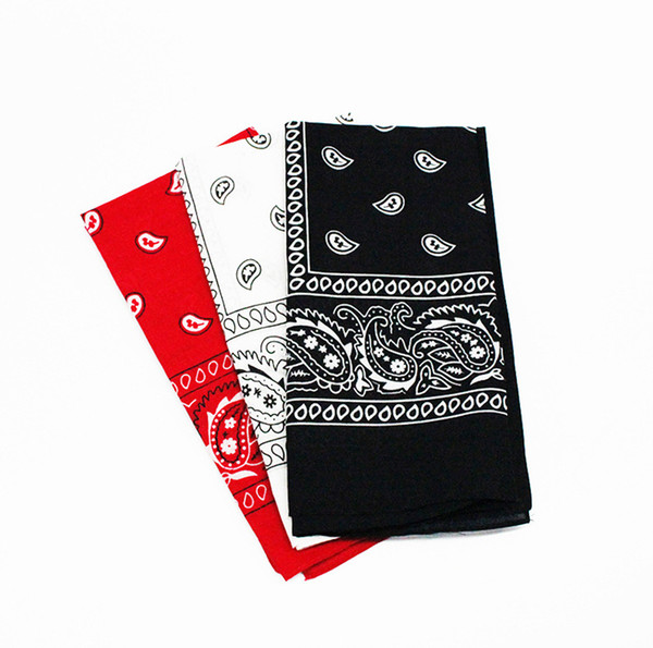 Bandana Men's Headscarf Europe and the United States Cashew Flower Cotton Square Scarf Outdoor Rider Silk Hip Hop Handkerchief