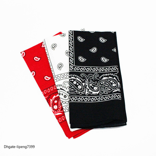 Cash Available Bandana Outdoor Cycling Cashew Flower Square Towel Pure Cotton Printed Handkerchief Hip Hop Turban