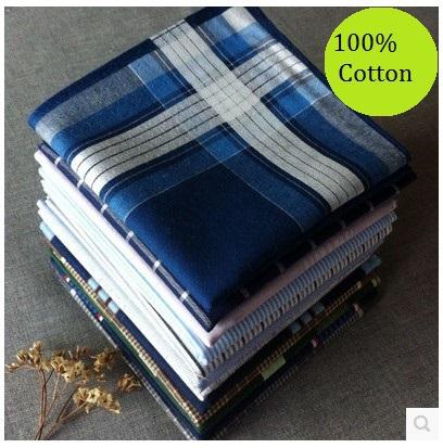 5Pcs/Lot 40*40cm Thin 100% Cotton Light Color Male Female Handkerchief Men Women's