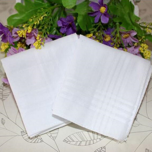 Cotton Male Table Satin Handkerchief Towboats Square Handkerchief Whitest 34cm New Hot Fashion Home Textiles Handkerchief