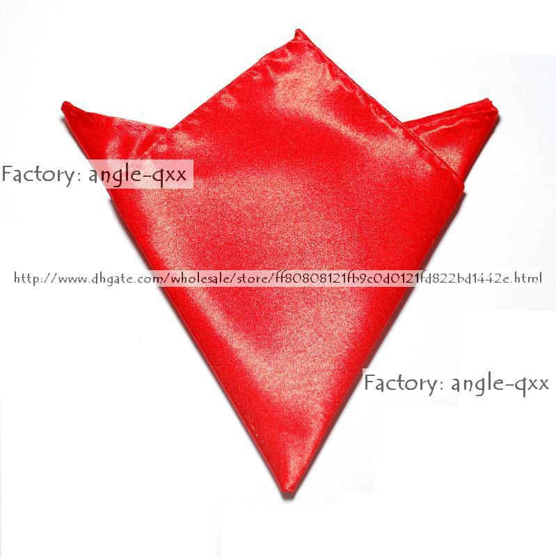 red Pocket square hanky Hankerchief kerchief mocket noserag pocket-handkerchief pure color