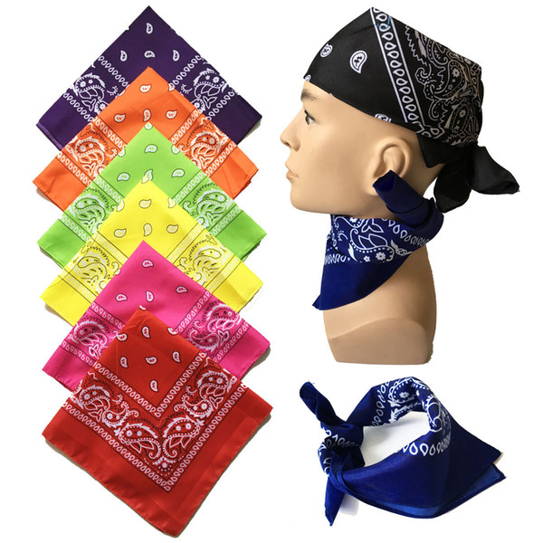 100% cotton bandanas hip hop bandana Paisley print headband /hair accessorios para cabelo for adult DHL