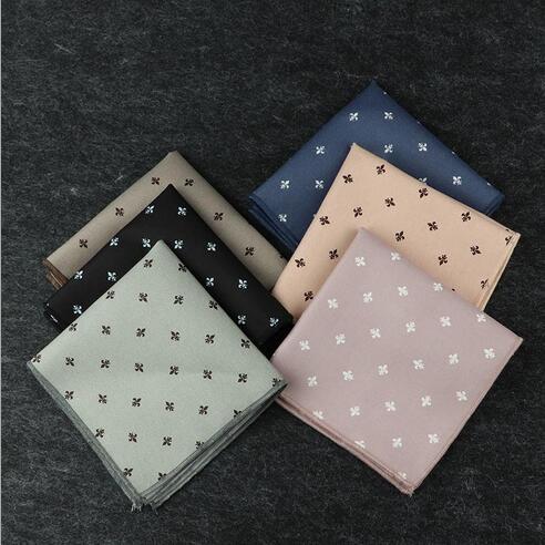 Men's Cotton Pocket kerchief Fashionable Suit Square Handkerchief Wedding Groom's Casual Breast kerchief Korean English Handkerchief