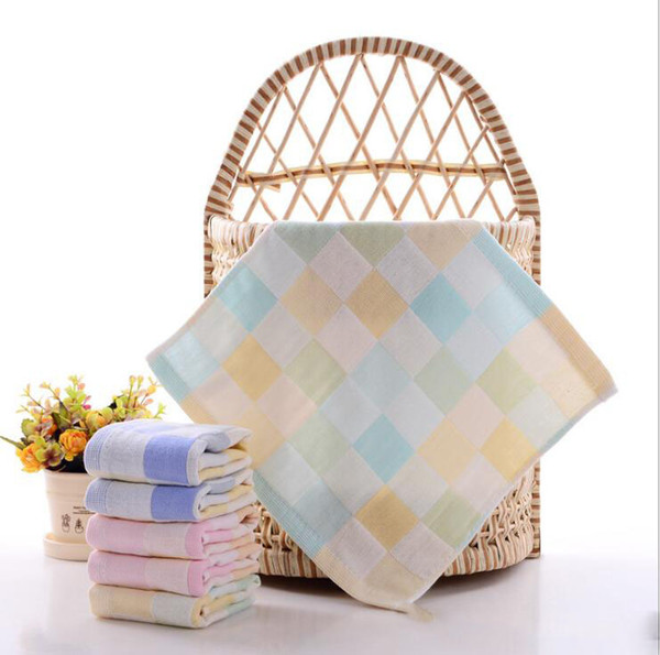 saliva towel Cotton towel gauze square baby printed saliva towel double gauze thin small handkerchief child washcloths handkerchief