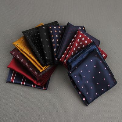 23*23cm Mens Polyester silk Satin Solid Plain Color Handkerchief Wedding Party Hanky Pocket Square Handkerchief