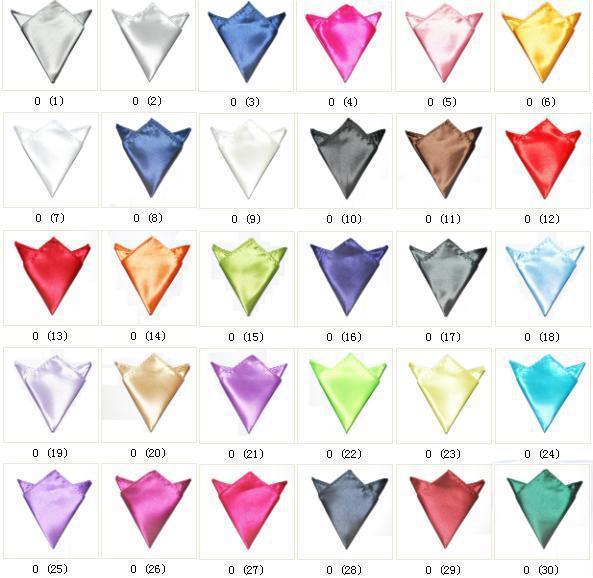 hankies men's pocket handkerchief 30 colors hanky tower snot-rag Pocket square Pocket towel