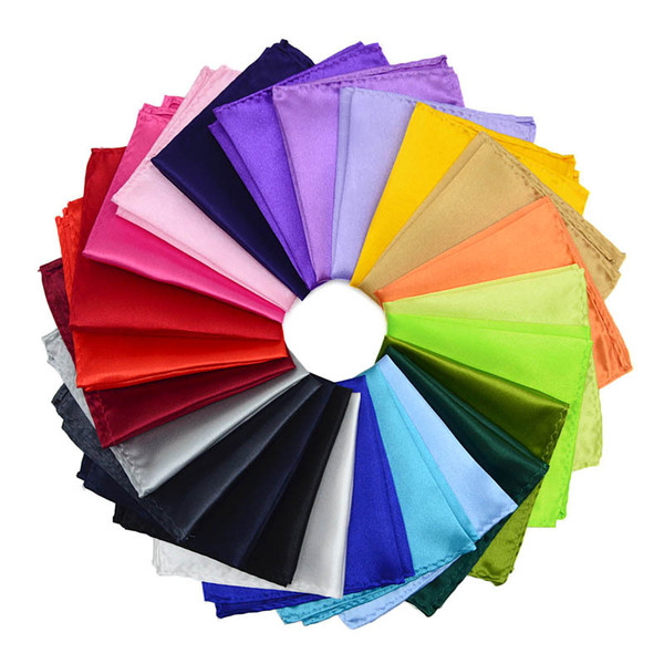 Fashion Classic Men Handkerchief Hanky imitated silk fabric Suit Pocket Towel 35 Colors 22*22cm Pocket Square T2I052