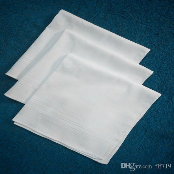 DHL hot 100% cotton male table satin handkerchief towboats square handkerchief whitest 30cm /38cm cotton sweat towel