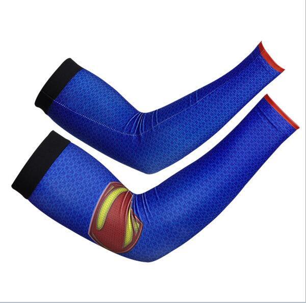 1pc Spider-man Section drove UV sunscreen half finger long gloves cuff outdoor arm sleeve sun hand protection