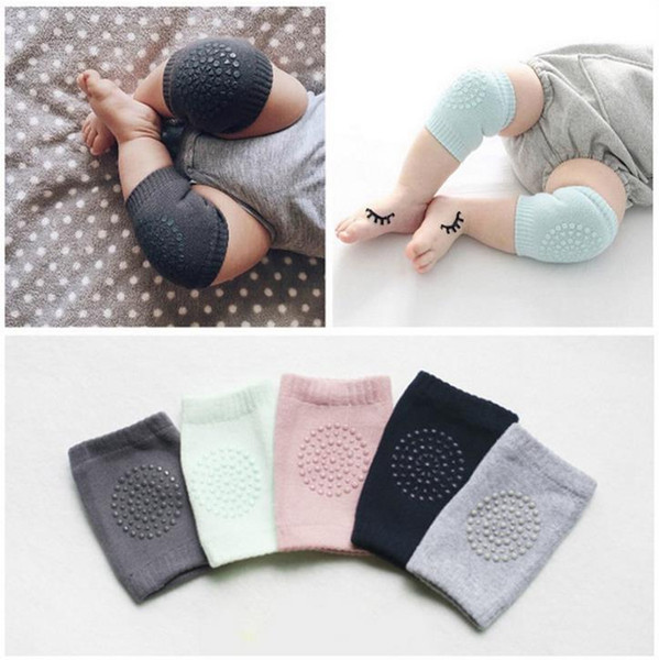 Baby Knee Protector Anti Slip Knee Pads Cotton Baby Socks For Newborns Baby Safety Crawling Elbow Cushion Leg Warmers DHL Free Shipping