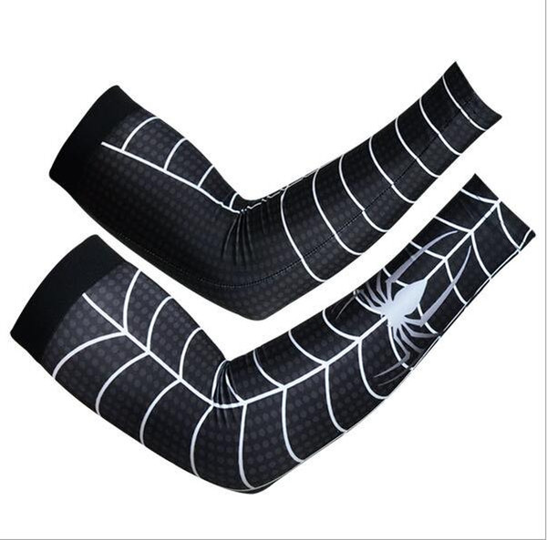 1 Pair Spider-man Unisex Arm Protected Long Sleeves Outdoor UV-resistant Brazo Fishing Cycling Arm Warmer 6 Colors