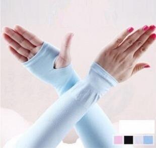 Korean Style Gloves Sunscreen Protective Sleeves Running Man Ice Sleeve Summer Outdoor Riding Driving Ice Silk Arm Guard Unisex H0082-1