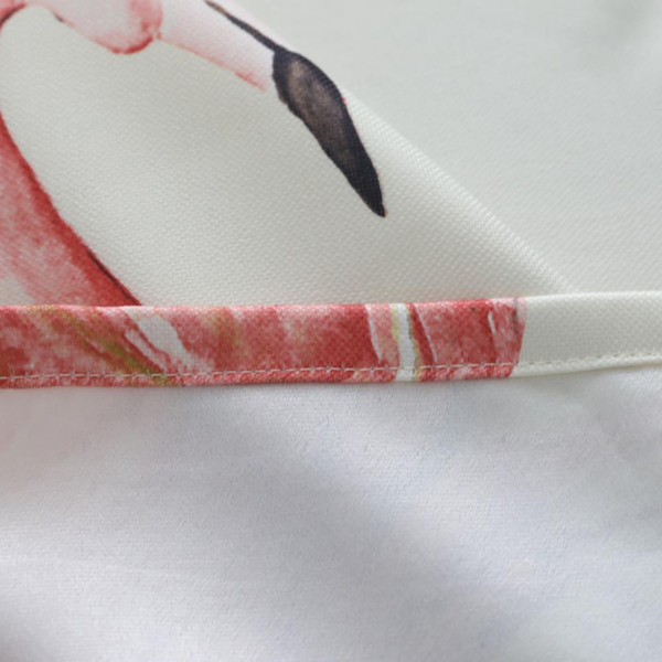 Upscale Fresh Pink flamingo Cotton Linen Tablecloth New Home Kitchen Decor Dinner Table Top Cover Wedding Party Table Runner