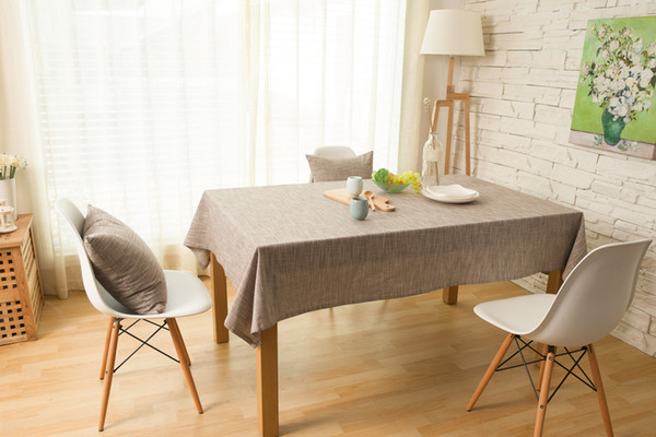 Handmade Coffee Japan Nordic Cotton Linen Tablecloth New Home Kitchen Decor Dinner Table Top Cover Wedding Party Table Runner