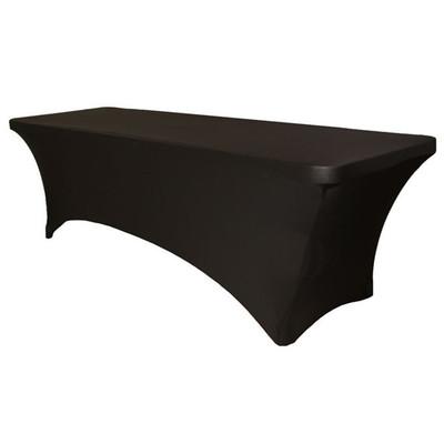 Stretch Table Cover Table Cloth Stretch lycra for Standard Folding Tables Black More Durable Classic sytle