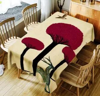 mix wholesale Durable Dustproof Coffee Decoration Table Cloth Forest Tree And Animal Pattern Muti-purpose Table Cloth 1 Pc Wholesale AQI-789