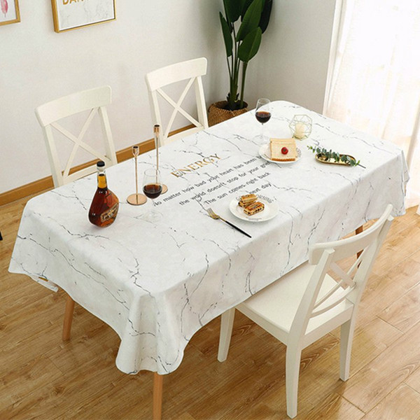 Waterproof Cotton Linen Table Cloth Oilproof Decorative Household Tablecloth For Rectangular Round Table Desk Banquet Dining Table Cover