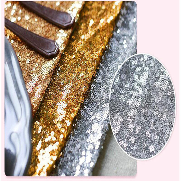 Sequin Fabric Table Runners 30*180cm Fashion Solid Color Sequin Table Cloths Weddings Hotel Party Decorations Sipplies 4 Colors