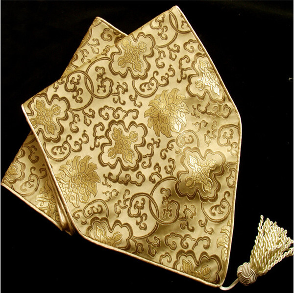 Fashion Luxury Damask Printed Dinner Party Table Runner High End Decorative Table cloths size L196 x W 33cm Free shipping