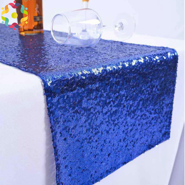 New Good Quality Sequin Table Runner 30x275cm Sparkly Wedding Party Decor Party Event Bling Table Decoration For Dining