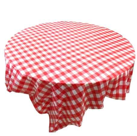 1pc Red Gingham Plastic Disposable Wipe Check Tablecloth Party Outdoor Picnic BBQ Disposable Table cloth