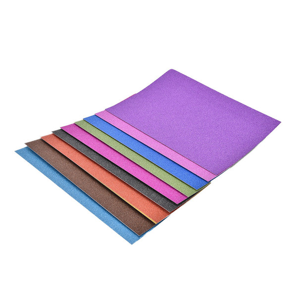 10 Sheets colorful glitter paper decoration modern style eco-friendly high quality 21x29.7cm A4 glitter paper crafts