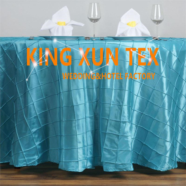 Wholesale Price Pintuck Taffeta Table Cloth \ Cheap Wedding Table Cloth For Event Party Decoration Free Shipping