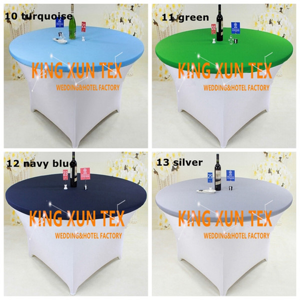 New Design Mix Color Lycra Spandex Table Cover \ Cheap Wedding Table Cloth For Party Event Decoration Free Shipping