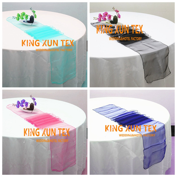 Good Quality Organza Table Runner Fit On Table Cloth For Wedding And Event Decoration Free Shipping