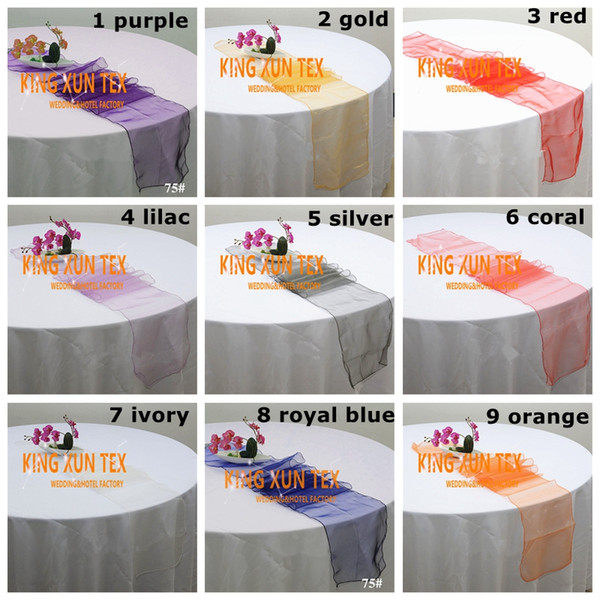 Wholesale Price Organza Table Runner Fit On Table Cloth For Wedding And Event Decoration Free Shipping