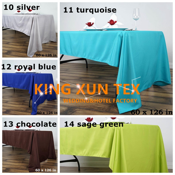 Wholesale Price Rectangular Poly Table Cloth Cheap Tablecloth For Wedding And Event Party Decoration Free Shipping