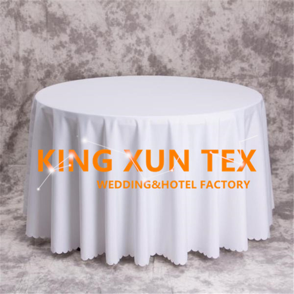 5pcs Thick Round Plain Poly Table Cloth \ Cheap Tablecloth For Wedding And Event Decoration Free Shipping