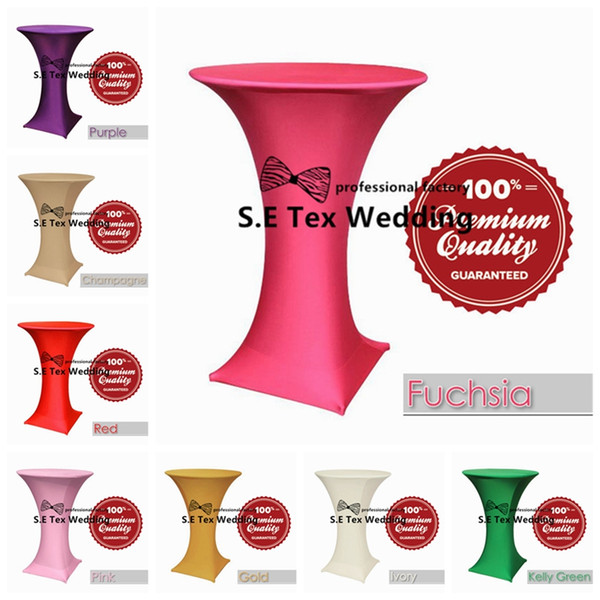 Nice Looking Lycra Spandex Cocktail Table Cover \ Wedding Table Cloth For Party Event Decoration Free Shipping