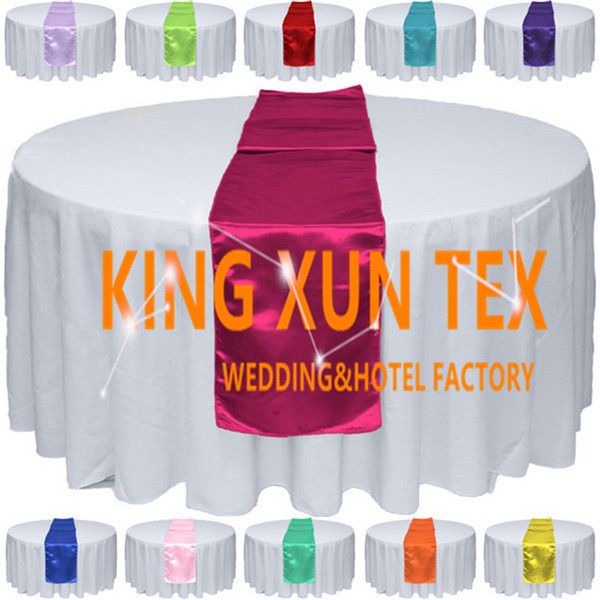 20pcs Sold Satin Table Runner Fit On Table Cloth For Wedding And Event Decoration Free Shipping