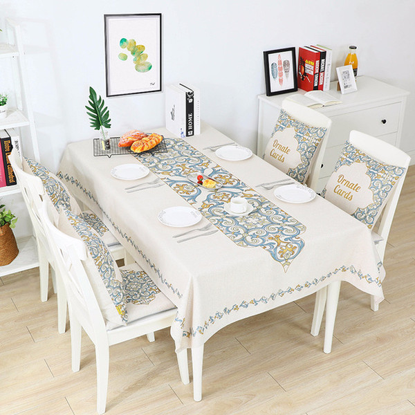 Tablecloth Thick Cotton And Linen Rectangular Table Cover Home Restaurant Decoration High Quality Table Cloth Placemat