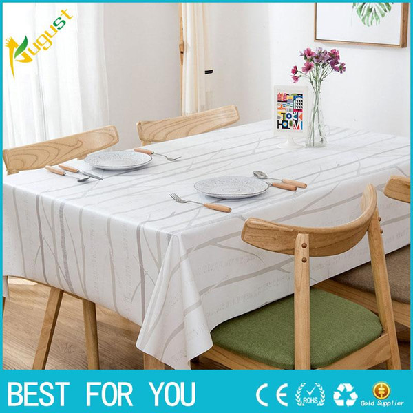 New hot High Quality European Style PVC Waterproof & Oil Proof Tea Table Cloth Elegant Table Cover for Home Decoration