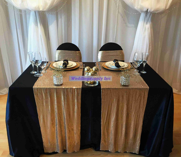 30 X 275cm Sequin Table Runner Free Shipping Tulle Table Cover For Wedding Hotel Home Banquet Decoration