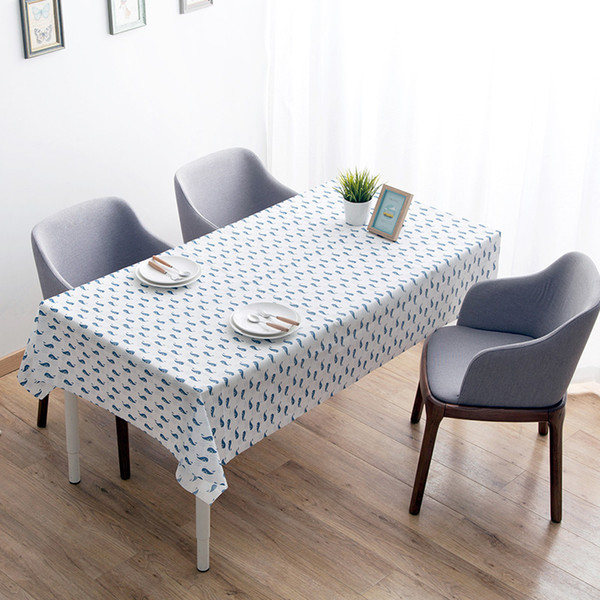 Garden Style Waterproof And Oil Resistant Tablecloth, Restaurant Tablecloth Rectangular Tea Table Mat