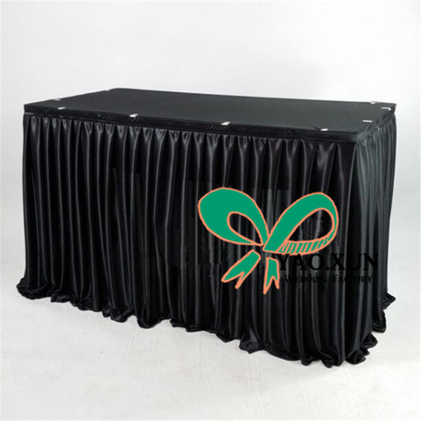 1pcs Sale Cheap Price Poly Ice Silk Table Skirt \ Skirting For Wedding Party Decoration