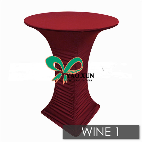 Top Sale Ruffled Pleated Lycra Spandex Table Cloth \ Cocktail Table Cover