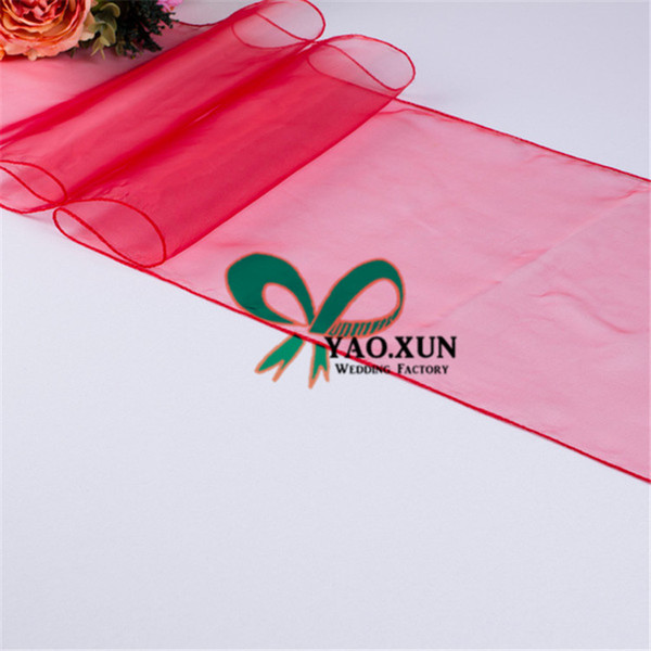 Cheap Price Organza Table Runner For Wedding Banquet Decoration