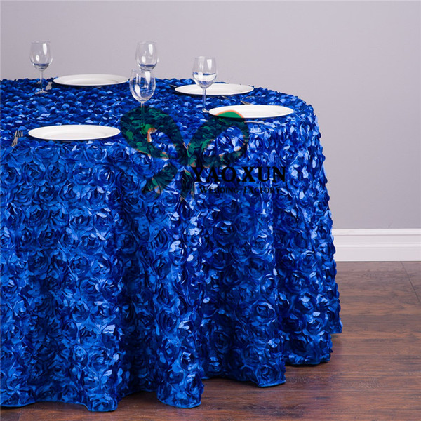 Top Sale Round Satin Rosette Table Cloth \ Wedding Tablecloth Free Shipping