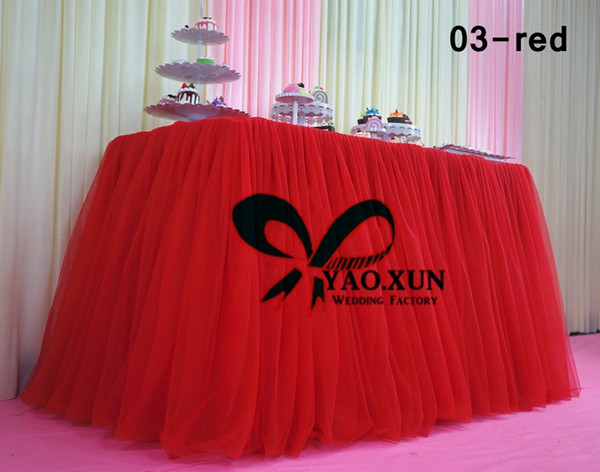 Wholesale Price Tutu Table Skirt For Wedding Decoration \ Ice Silk Table Skirting