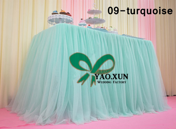 Top Sale Tutu Table Skirt For Wedding Decoration \ Ice Silk Table Skirting