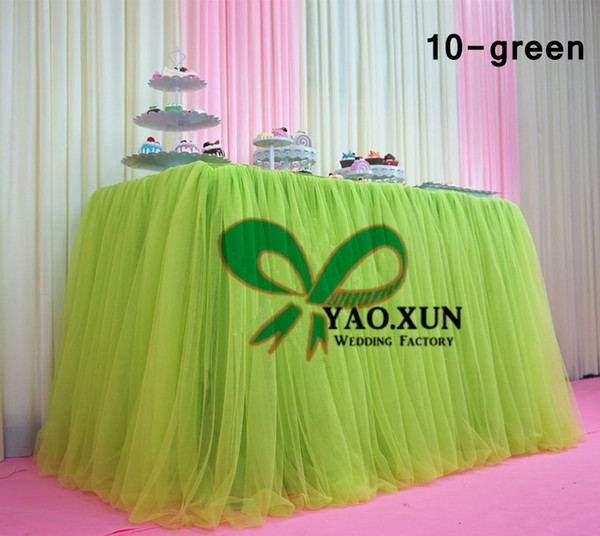 Good Looking Tutu Table Skirt For Wedding Decoration \ Ice Silk Table Skirting