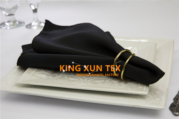 Good Quality Poly Table Napkin Fit On Table Cloth For Wedding & Event Decoration Free Shipping